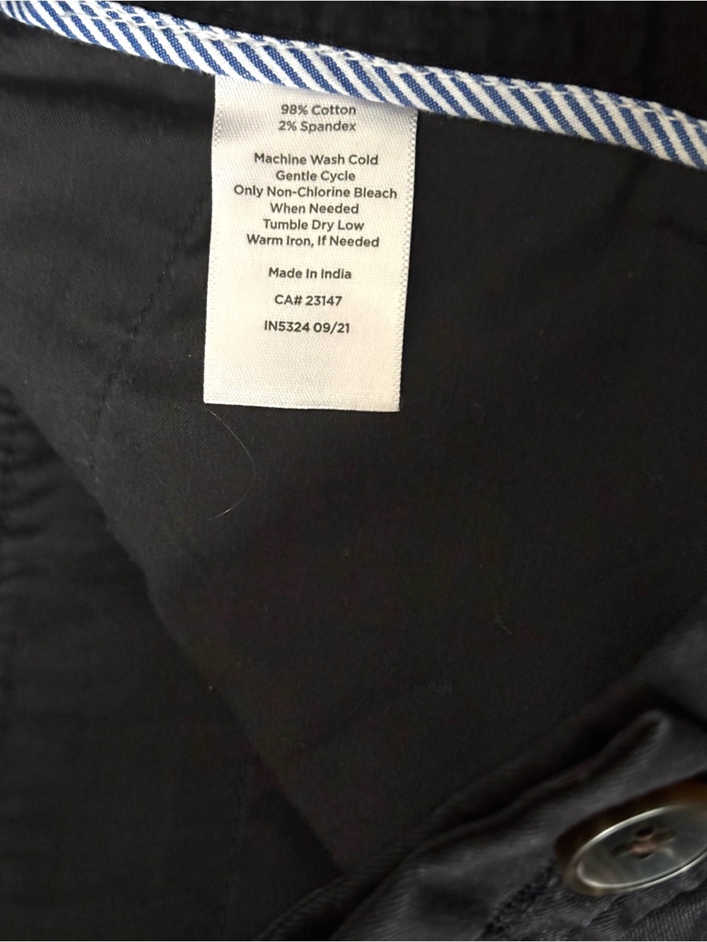 Talbots Relaxed Chino Shorts Black Size 12 - Picture 4 of 4